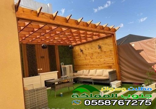 تصاميم مظلات حدائق خشبية